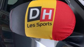 Nieuw : 2 Spiegel hoezen Belgische vlag