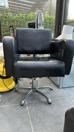 Kappersstoel 25 euro, Gebruikt, Leer, Eén, Zwart