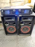 500 Watt boxen met versterker, Audio, Tv en Foto, Luidsprekerboxen, Ophalen, Gebruikt