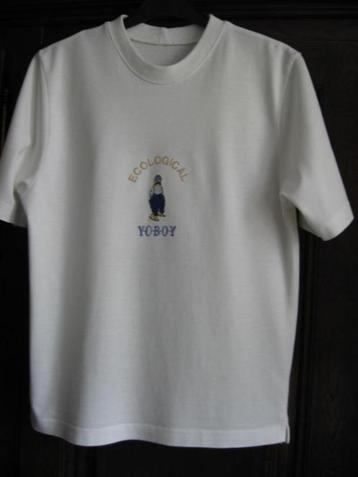 Witte T-shirt met print vooraan, maat 152 beschikbaar voor biedingen