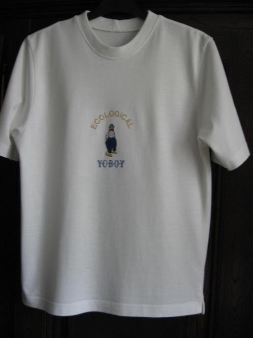 Witte T-shirt met print vooraan, maat 152, Kinderen en Baby's, Kinderkleding | Maat 152, Zo goed als nieuw, Ophalen of Verzenden