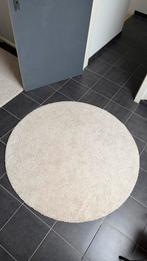 Tapijt rond (diameter 130cm), Ophalen, Zo goed als nieuw, Beige, Rond