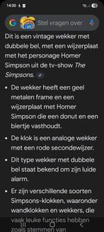 Gele wekker met Homer Simpson, NIEUW, Elektronische apparatuur, Ophalen of Verzenden, Nieuw, Analoog