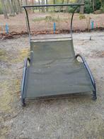 Dubbele ligzetel zonder hoes, Tuin en Terras, Ligbedden, Ophalen, Gebruikt