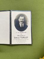Emile TURLOT 1889 Mariembourg 1930, Verzamelen, Bidprentjes en Rouwkaarten, Ophalen of Verzenden, Bidprentje