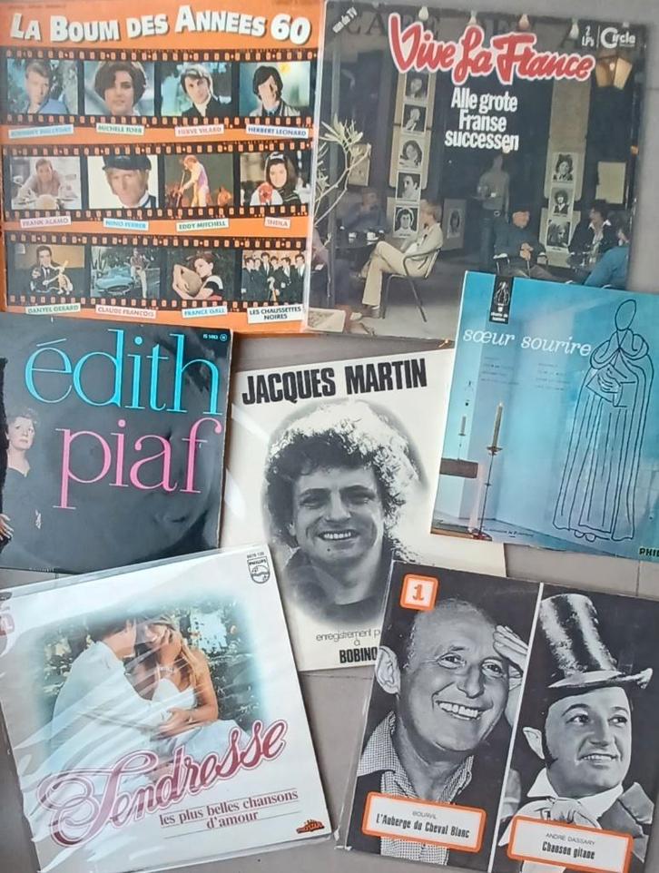 12 x vinyl Frans/Claude Francois/Edith Piaf/ Soeur Sourire/, Cd's en Dvd's, Vinyl | Pop, Ophalen of Verzenden