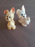 2 schattige vintage piepers "hondjes", Ophalen of Verzenden, Zo goed als nieuw