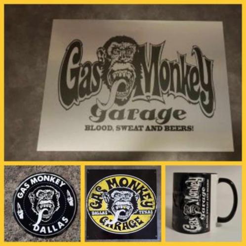 Gas Monkey garage mancave reclame decoratie, Verzamelen, Merken en Reclamevoorwerpen, Nieuw, Reclamebord, Ophalen of Verzenden