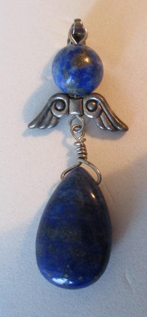 Hanger LL03: Lapis lazuli - Blauw - 5½cm x 2cm., Cd's en Dvd's, Cd's | Meditatie en Spiritualiteit, Nieuw in verpakking, Overige typen
