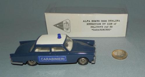Ex-Politoys KDN : Alfa Romeo 2000 Berlina Carabinieri, Hobby & Loisirs créatifs, Voitures miniatures | 1:43, Neuf, Voiture, Norev