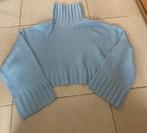 Blauwe cropped coltrui, Kleding | Dames, Truien en Vesten, Ophalen, Gedragen, Maat 42/44 (L)