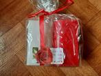 set 2 hart kaarsen rood en wit assortie , Ophalen of Verzenden, Nieuw, Wit