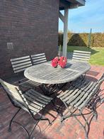 Tuinset 6 personen, Tuin en Terras, Tuinsets en Loungesets, Ophalen, Gebruikt, Eettafel, 6 zitplaatsen