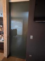 Mat glazen schuifdeur Gratis!, Doe-het-zelf en Bouw, Ophalen, 80 tot 100 cm, Binnendeur, Minder dan 200 cm