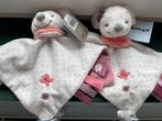2 identieke knuffeldoekjes van Nattou, Kinderen en Baby's, Ophalen of Verzenden, Nieuw, Kraamcadeau
