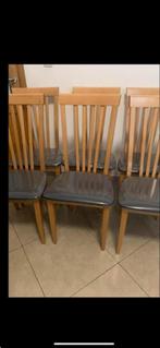 Ensemble de 6 chaises en bois, Ophalen, Gebruikt, Bruin, Vijf, Zes of meer stoelen