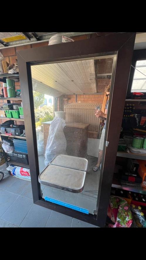Kappersspiegel met verlichting, Huis en Inrichting, Woonaccessoires | Spiegels, Gebruikt, 75 tot 100 cm, 200 cm of meer, Rechthoekig