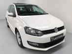 VW POLO 1.2i TOIT OUVRANT PANORAMIQUE CLIM GARANTIE 1 AN, Stof, Zwart, 1198 cc, Wit