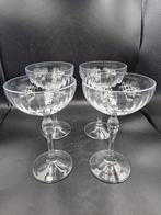 4x nieuwe champagne cocktail coupe  Bormiolo Roco, Verzamelen, Verzenden