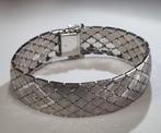 Brede Vintage Zilveren Armband 925 (44,75g) (20cm x 1,7cm), Ophalen of Verzenden, Zo goed als nieuw, Zilver, Zilver