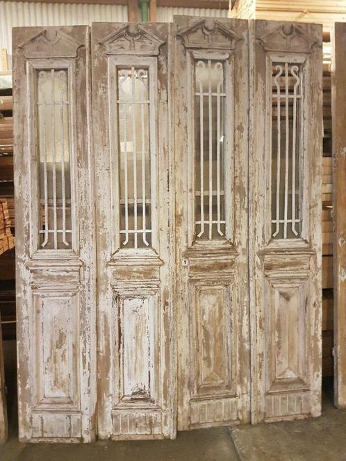 ANTIEKE 4 SLAG DEUR 195 X 252 CM, Antiek en Kunst, Antiek | Woonaccessoires, Ophalen of Verzenden