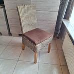 Wicker stoelen (6 stuks), Huis en Inrichting, Ophalen, Gebruikt, Wicker, Bruin