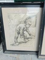 Lithografie Van Gogh - Werkende boer, Ophalen