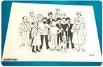 Kuifje ✅ poster de familie Hergé jaar 1970 ❖   38 x 55 cm, Ophalen of Verzenden, Kuifje, Zo goed als nieuw, Plaatje, Poster of Sticker