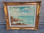 Huile sur toile marine signe Simone lienard, Antiquités & Art, Enlèvement ou Envoi