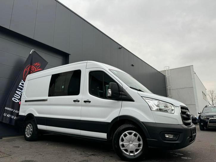 Ford transit dubbel cabine  2.0 tdci   152000 km AUTOMAAT, Auto's, Ford, Bedrijf, Te koop, Transit, 360° camera, ABS, Achteruitrijcamera