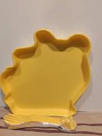 TUPPERWARE: Disney plate Winnie the Pooh + cuttlery, Ophalen of Verzenden, Nieuw, Geel, Bak of Kom