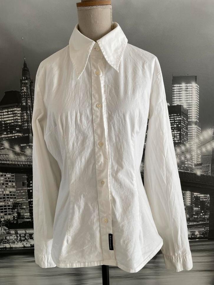 prachtige witte blouse Dolce & Gabbana - M, Kleding | Dames, Blouses en Tunieken, Zo goed als nieuw, Maat 38/40 (M), Wit, Verzenden