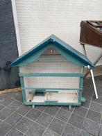 Enorm houten vogelkooi met accessoires ( circa 1950 / 1960 ), Ophalen of Verzenden, Zo goed als nieuw, Vogelkooi