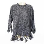 Magnifique pull à franges Melda Rossi (L) - 40€ 30, -, Vêtements | Femmes, Pulls & Gilets, Melda Rossi, Envoi, Comme neuf, Gris