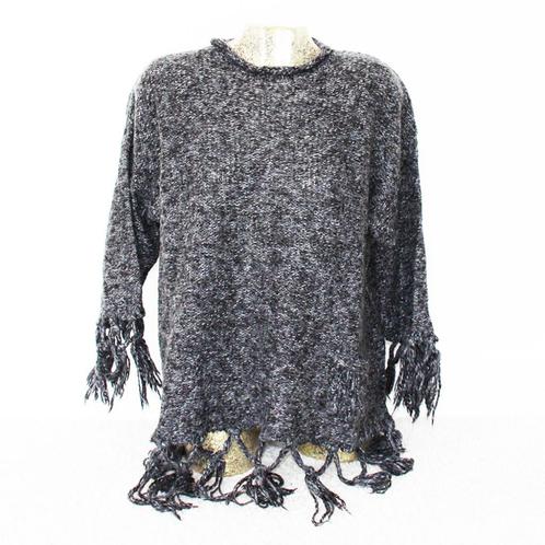 Magnifique pull à franges Melda Rossi (L) - 40€ 30, -, Vêtements | Femmes, Pulls & Gilets, Comme neuf, Gris, Envoi