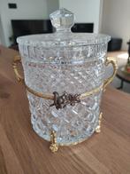 ijsemmer in geslepen kristal, Antiek en Kunst, Ophalen