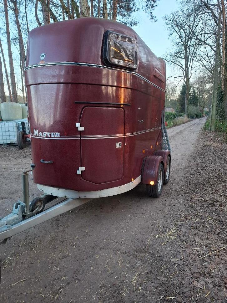 Paardentrailer bockmann, Dieren en Toebehoren, Paarden en Pony's | Trailers en Aanhangwagens, Zo goed als nieuw, 2-paards trailer