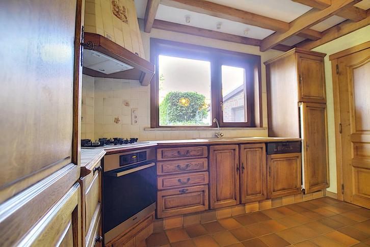 Gratis vintage eiken keuken, Huis en Inrichting, Keuken | Complete keukens, Gebruikt, Hoekkeuken, Bruin, Graniet of Steen, Ophalen