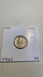 Amerika one dime 1935 zilver, Postzegels en Munten, Munten | Amerika, Ophalen of Verzenden, Zilver