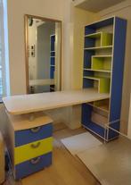 Table de bureau pour ado avec étagère et tiroirs design, Enlèvement, Comme neuf, Bureau