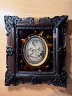 Ingekaderde Ambrotype vrouw ca. 1860, Verzamelen, Foto, Klederdracht, Ophalen of Verzenden, Zo goed als nieuw