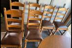 6 houten stoelen, Ophalen, Gebruikt