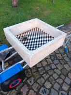 Magnifiek zandstenen pompbak met mozaïek motief, Doe-het-zelf en Bouw, Ophalen