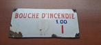Emaille bordje Bouche D'incendie 23x10cm, Antiek en Kunst, Ophalen of Verzenden