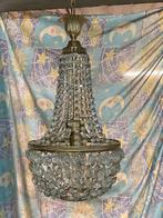 vintage kroonluchter, Huis en Inrichting, Ophalen of Verzenden, Gebruikt, Glas