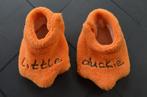 Baby slofjes Little duckie oranje voetzool 11 cm, Enfants & Bébés, Comme neuf, Garçon ou Fille, Geen merk, Enlèvement ou Envoi