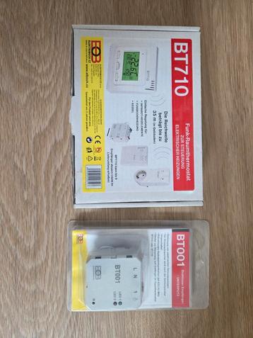Draadloze Thermostaat Bt710 +  Schakelmodule bt001 beschikbaar voor biedingen