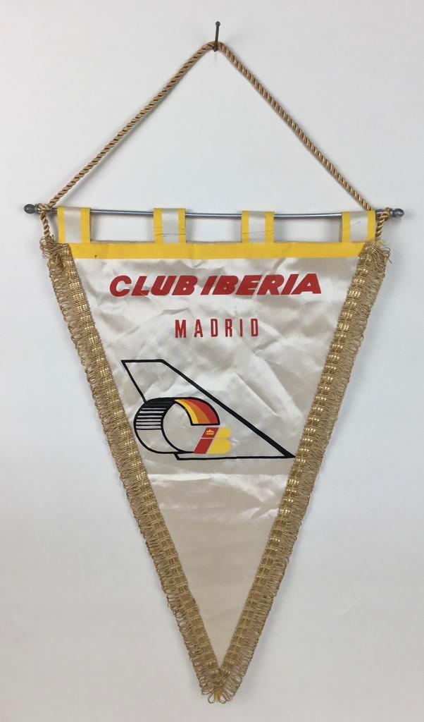 Club Iberia Madrid Drapeau bannière avion vintage, Divers, Drapeaux & Banderoles, Comme neuf, Enlèvement ou Envoi
