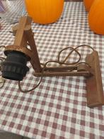 Vintage houten wandlamp, Huis en Inrichting, Ophalen of Verzenden, Zo goed als nieuw