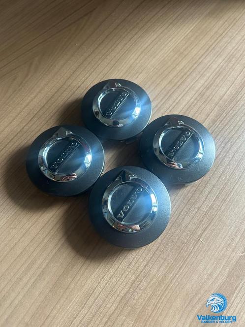 ORIGINELE Volvo naafkap naafdop set antraciet / grijs chroom, Auto diversen, Wieldoppen, Gebruikt, Verzenden